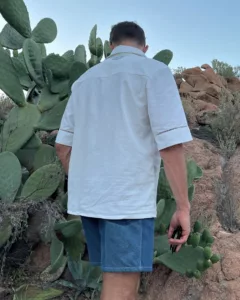 Short en jean upcyclé - homme