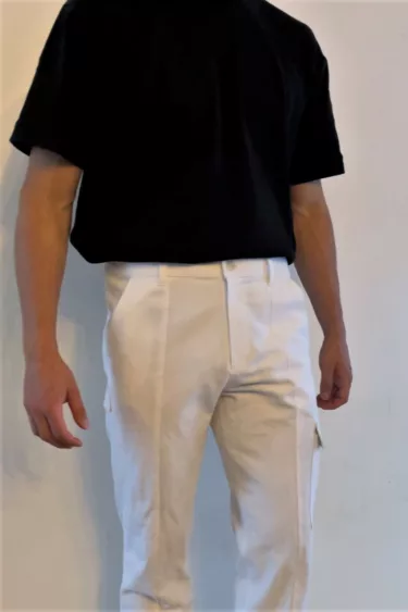 Pantalon cargo blanc ~ version homme
